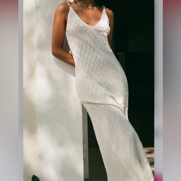 Zara Open Knit Crochet Dress - Picture 3 of 13